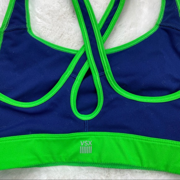 Victoria Secret Sport Green & Blue Sports Bra - Picture 5 of 6